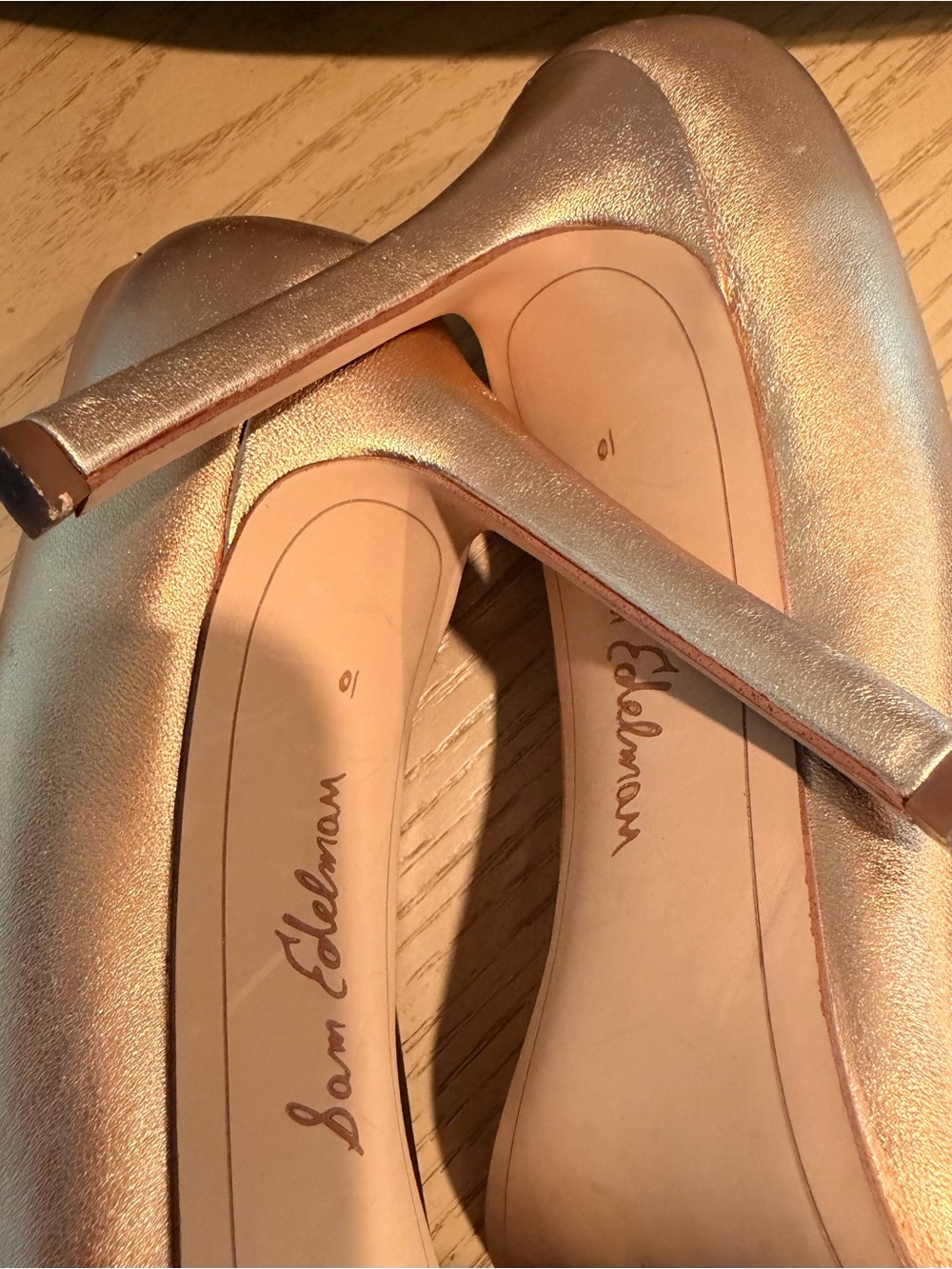 Sam Edelman Metallic Gold Pointed Pump - Picture 6 of 6